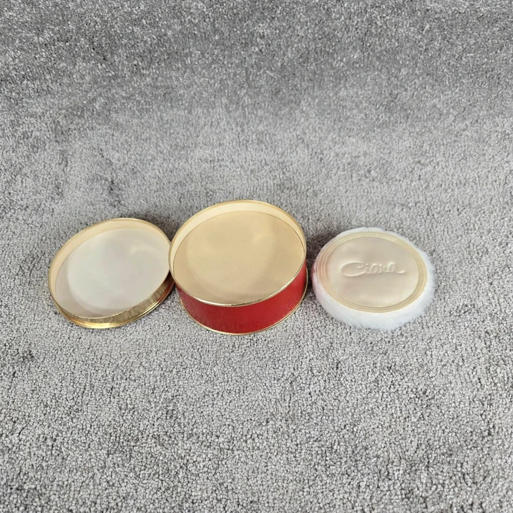 Charles Revson Ciara Dusting Powder Red Gold Vintage Vanity Box Women